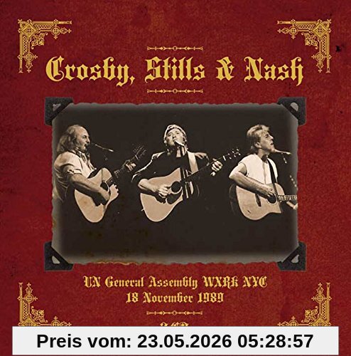 Crosby, Stills & Nash Un General Assembly Wxrk Nyc 18 November 1989
