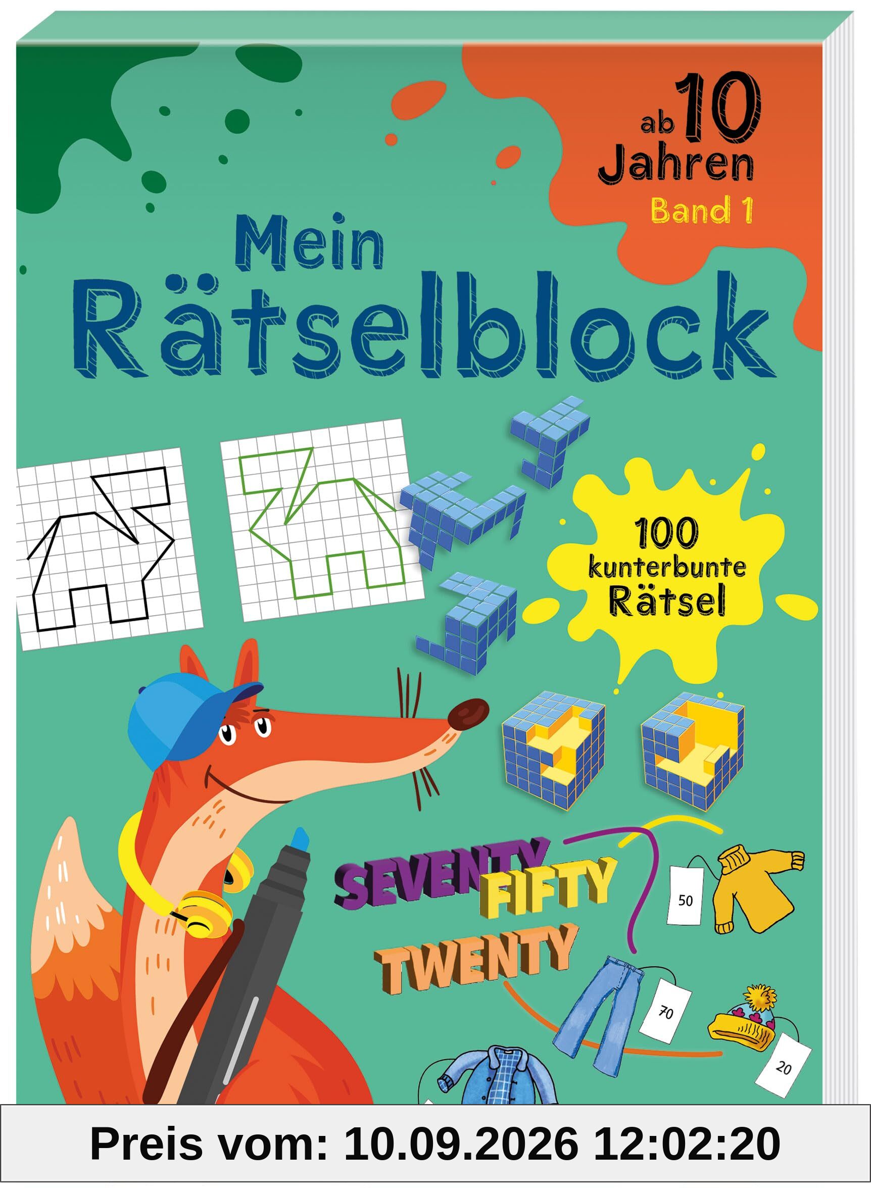 Klett Mein Rätselblock ab 10 Jahren Band 1: 100 kunterbunte Rätsel