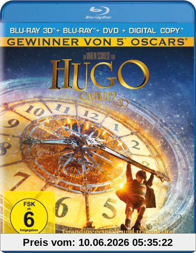 Hugo Cabret (+ Blu-ray + DVD + Digital Copy) [3D Blu-ray]