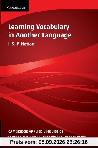 Learning Vocabulary in Another Language (Cambridge Applied Linguistics)