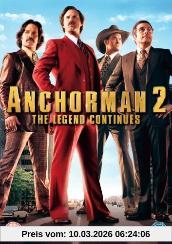 Adam McKay Anchorman 2, The Legend Continues [Dvd] [Region 2] (Import) (Keine Deutsche Version)