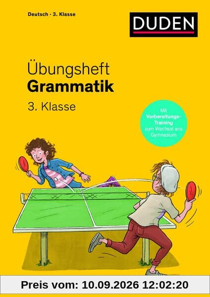 Übungsheft - Grammatik 3.Klasse: Mit Stickern und Lernerfolgskarten (Übungshefte Grundschule Deutsch)