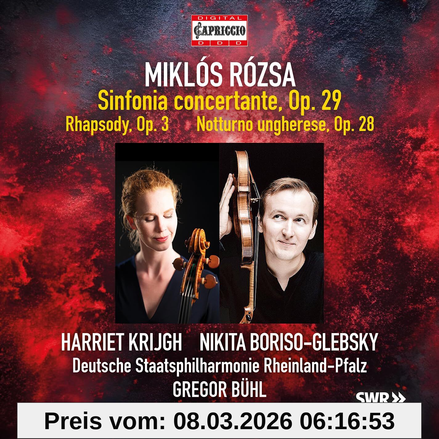 Krijgh/Boriso Glebsky/Buhl Sinfonia Concertante-Rhapsodie Pour Violoncelle