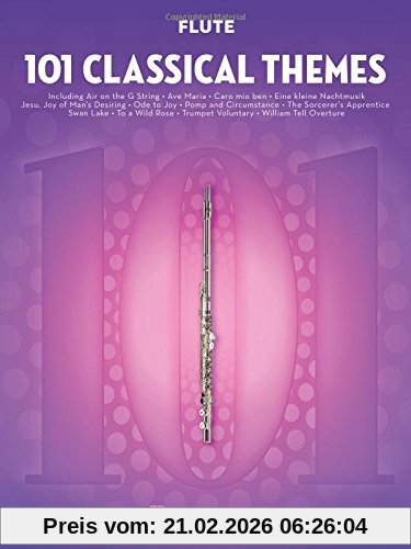 unbekannt 101 Classical Themes -For Flute- (Book), Noten, Sammelband Für Flöte