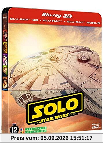 Solo : a Star Wars story - steelbook 3D + 2D + bonus [Blu-ray] [Blu-ray 3D + Blu-ray + Blu-ray Bonus - Édition limitée boîtier SteelBook]