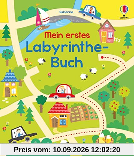 Mein erstes Labyrinthe-Buch: altersgerechte Labyrinthe fördern Vorstellungsvermögen und Problemlösungsfähigkeiten – ab 3 Jahren