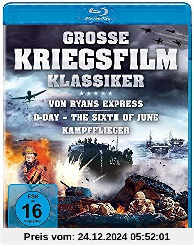 Große Kriegsfilm-Klassiker  - Von Ryans Express, D-Day – The Sixth of June, Kampfflieger [Blu-ray]