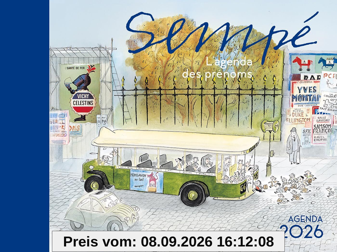 Agenda Sempé 2026: L'agenda des prénoms