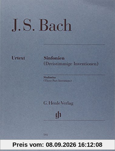 Sinfonien BWV 787-801 (Dreistimmige Inventionen), Klavier 2ms; revidierte Ausgabe