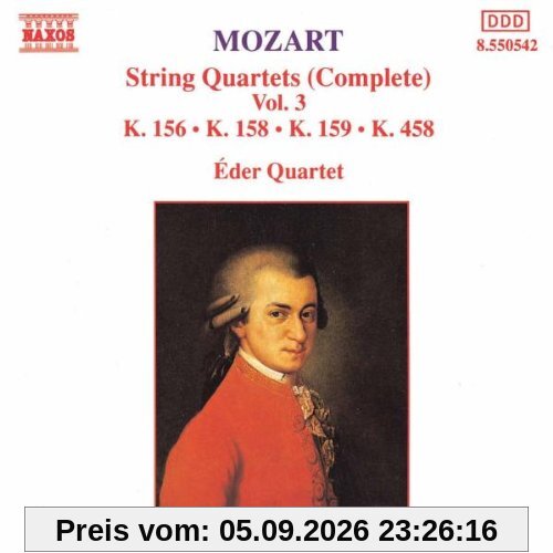 Mozart Streichquartette Vol 3 Eder