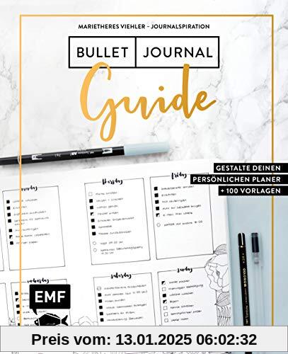 Journalspiration – Bullet-Journal-Guide: Gestalte deinen persönlichen Planer: Plus 100 Vorlagen und Anleitungen