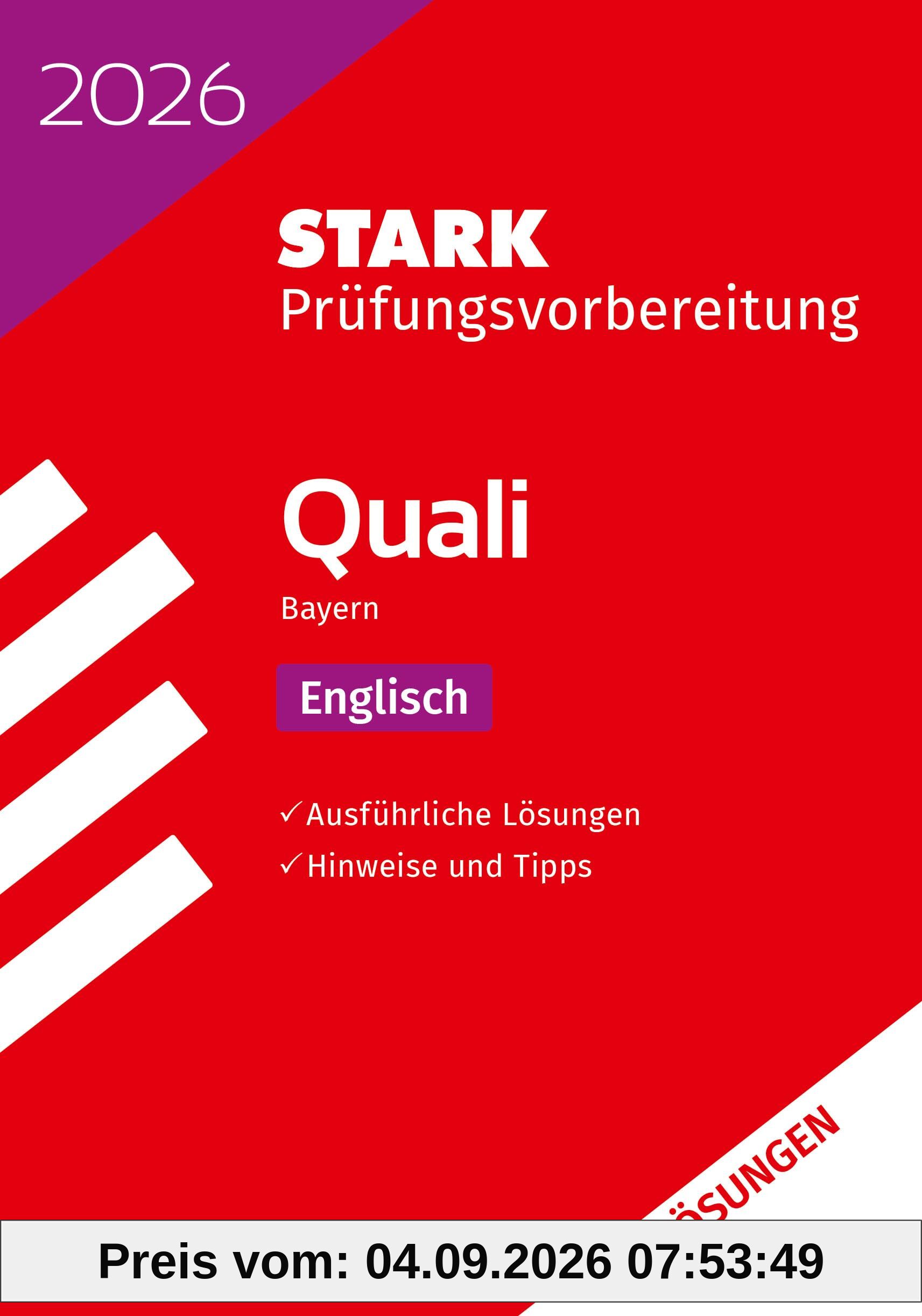 STARK Lösungen zu Englisch 9. Klasse - Quali Mittelschule 2026 Bayern - Prüfungsvorbereitung (Abschlussprüfungen)