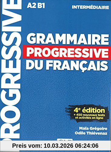 Eric Pessan Grammaire Progressive Du Français, A2-B1 Intermédiaire , + 450 Nouveaux Tests Et Activités En Ligne