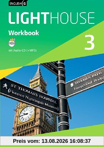 English G LIGHTHOUSE - Allgemeine Ausgabe: Band 3: 7. Schuljahr - Workbook mit Audio-CD: Audio-Dateien auch als MP3