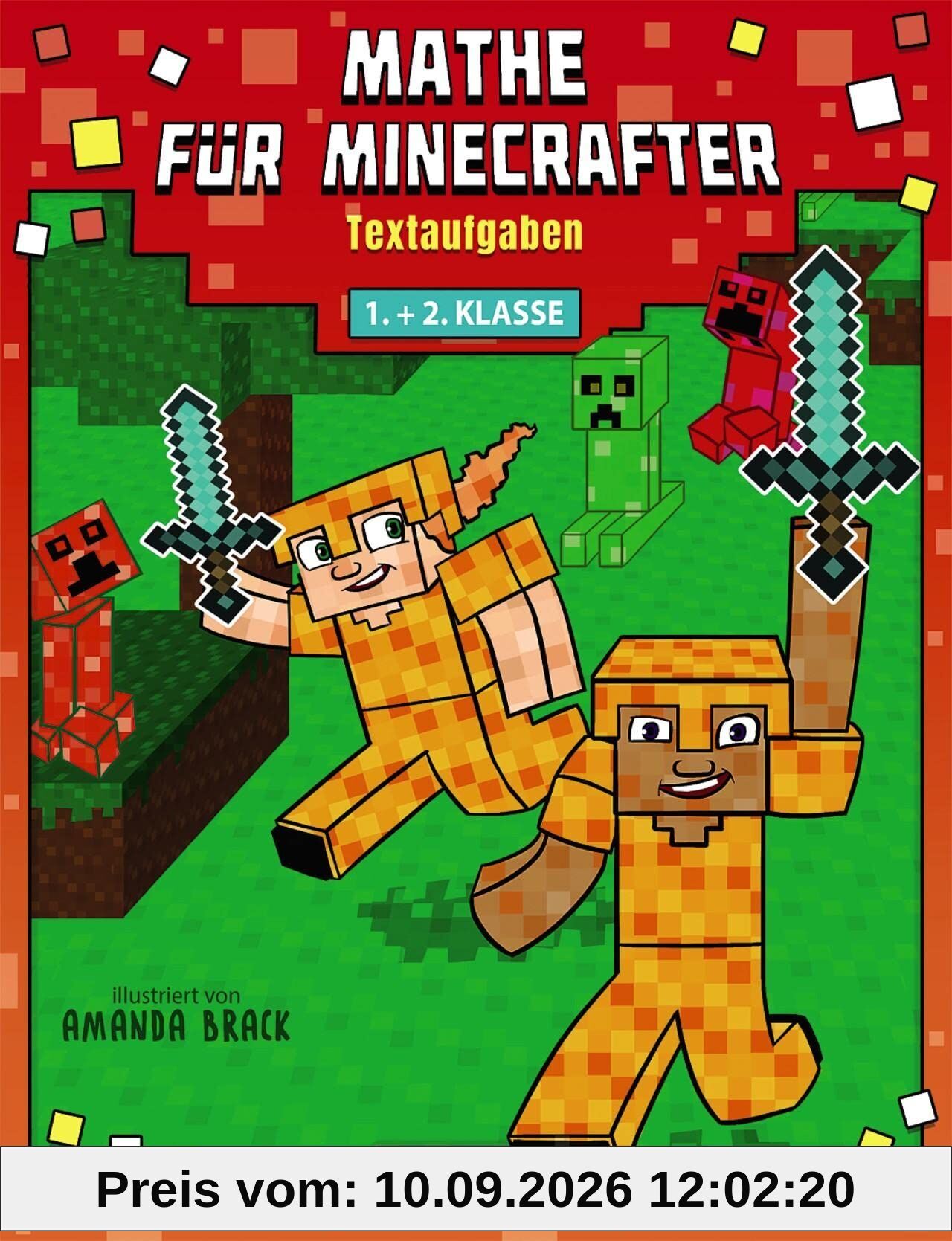 Mathe für Minecrafter - Textaufgaben 1. und 2. Klasse