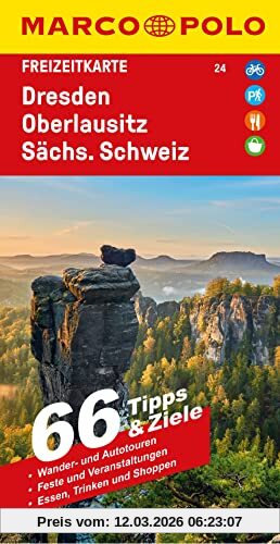 unbekannt Marco Polo Freizeitkarte 24 Dresden, Oberlausitz, Sächsische Schweiz 1, 100.000