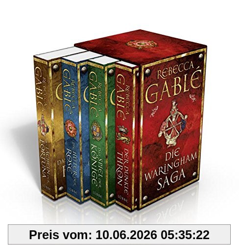 Das Lächeln der Fortuna/Die Hüter der Rose/Das Spiel der Könige/Der dunkle Thron: Die Waringham Saga Bd 1,2,3 und 4 im Schuber