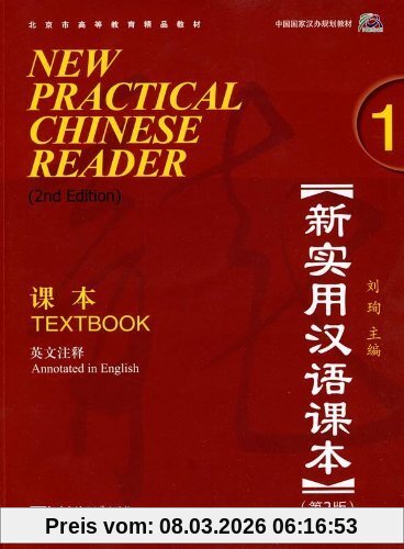 Xun Liu New Practical Chinese Reader (2. Edition) - Textbook 1 (+MP3-Cd)