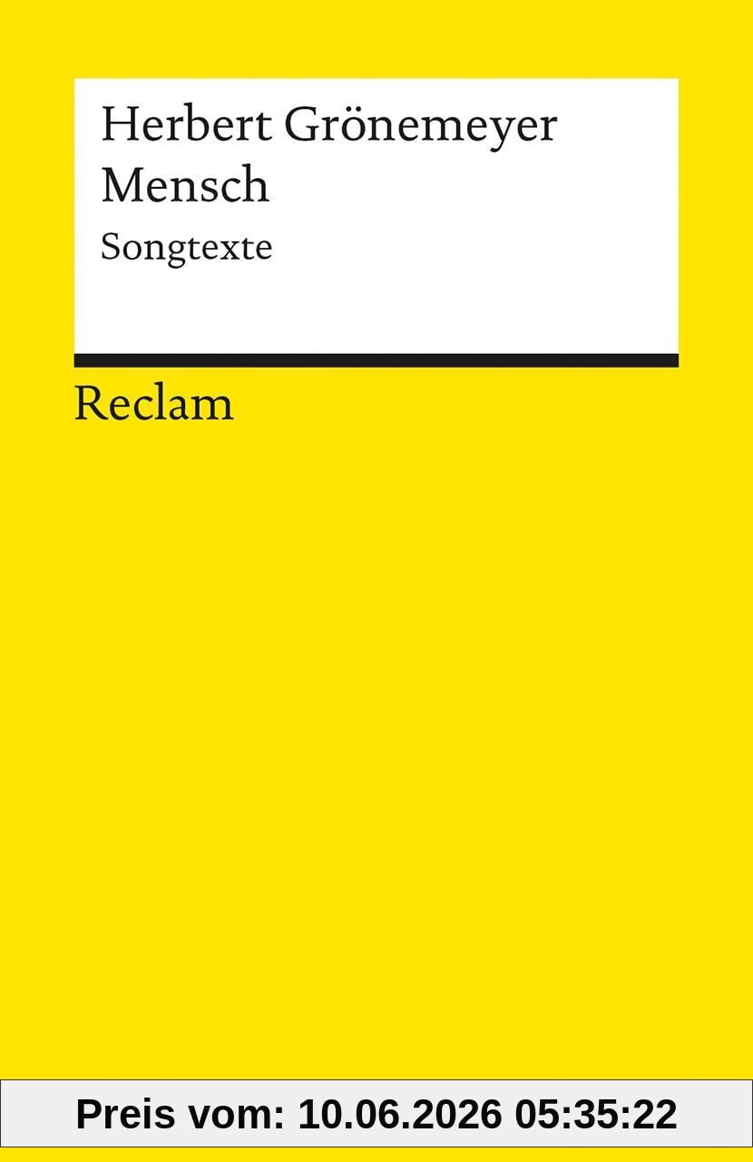 Mensch. Songtexte