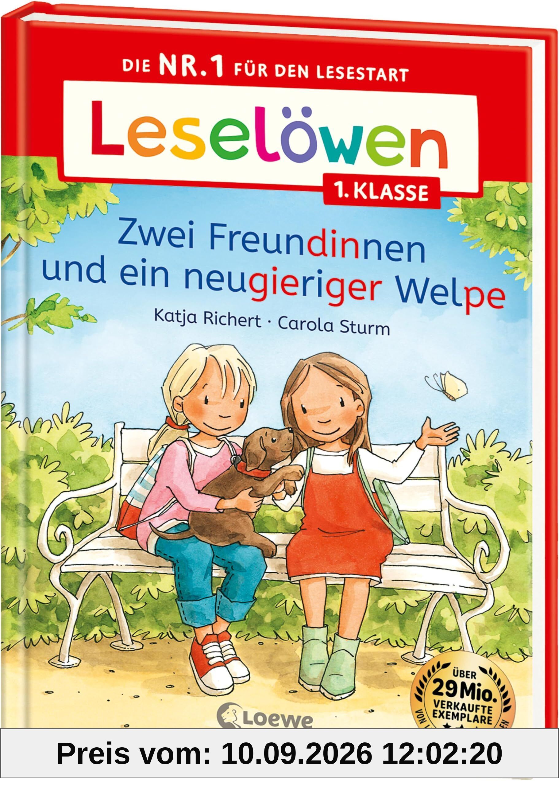 Leselöwen 1. Klasse - Zwei Freundinnen und ein neugieriger Welpe
