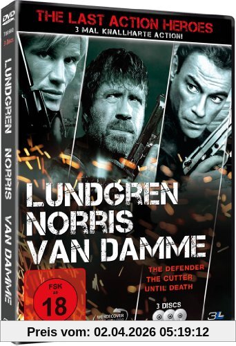 Dolph Lundgren The Last Action Heroes (The Cutter, The Defender, Until Death) [3 DVDs]