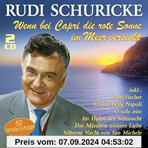 Wenn Bei Capri die Rote Sonne im Meer Versinkt