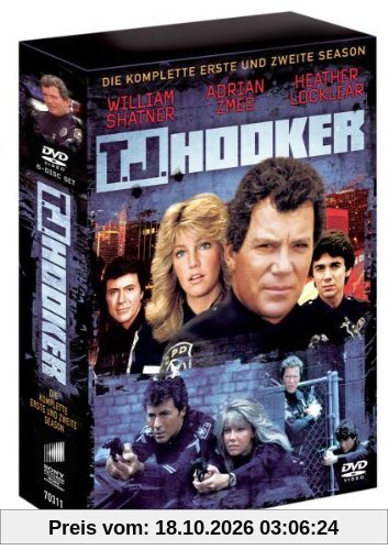 T.J. Hooker - Season 1 + 2 (6 DVDs) [erste Folge nur mit englischem Originalton mit dt. Untertiteln]