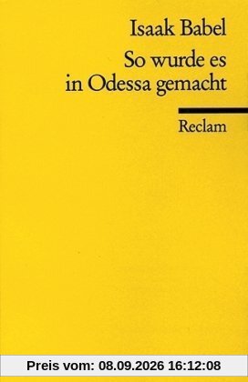 So wurde es in Odessa gemacht.