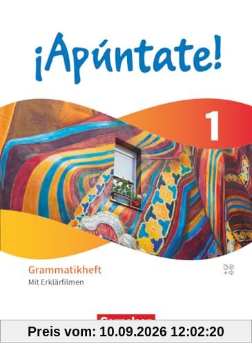 ¡Apúntate! - Spanisch als 2. Fremdsprache - Ausgabe 2024 - Band 1: Grammatikheft - Mit Erklärfilmen