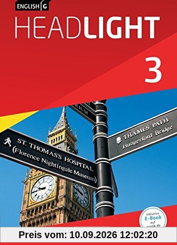 English G Headlight - Allgemeine Ausgabe: Band 3: 7. Schuljahr - Schülerbuch: Festeinband