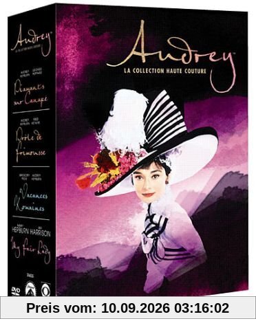 Coffret audrey hepburn : diamants sur canapé ; drôle de frimousse ; vacances romaines ; my fair lady [FR Import]