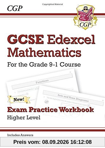 New GCSE Maths Edexcel Exam Practice Workbook: Higher - For the Grade 9-1Course (Includes Answers)