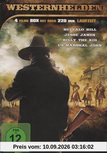 Westernhelden : Buffalo Bill - Jesse James - Billy The Kid - US Marshal John - 4 Filme