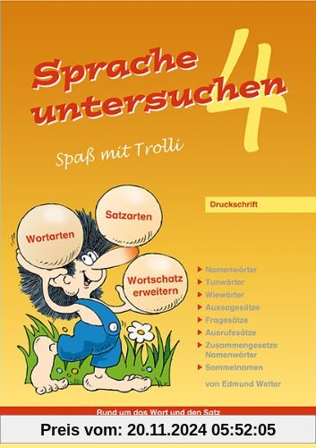 Sprache untersuchen - Spaß mit Trolli 4: Druckschrift