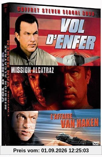 Coffret Steven Seagal 3 DVD - Vol d'enfer + Mission Alcatraz + L'affaire Van Haken