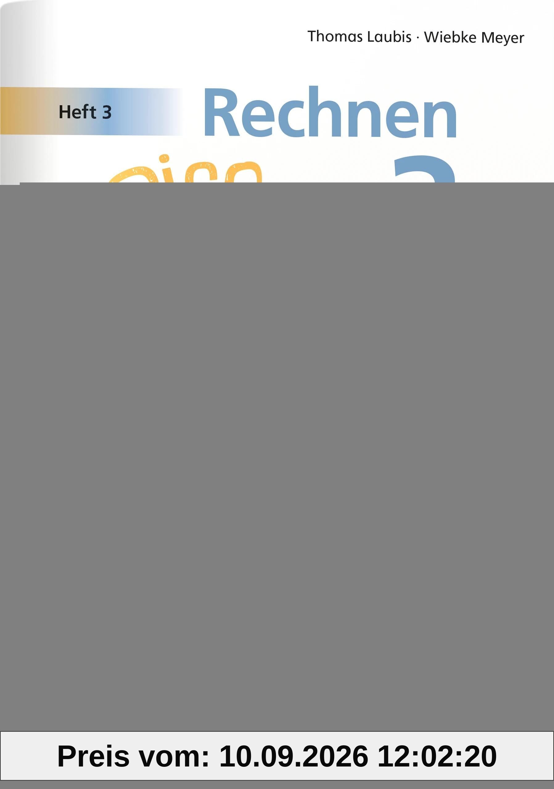 Rechnen mit Rico Schnabel 3, Heft 3 – Selbstständig Größen und Sachrechnen trainieren: Lösungen (16 Seiten, vierfarbig, geheftet)