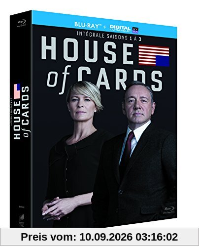 House of Cards - Intégrale saisons 1-2-3 [Blu-ray + Copie digitale]