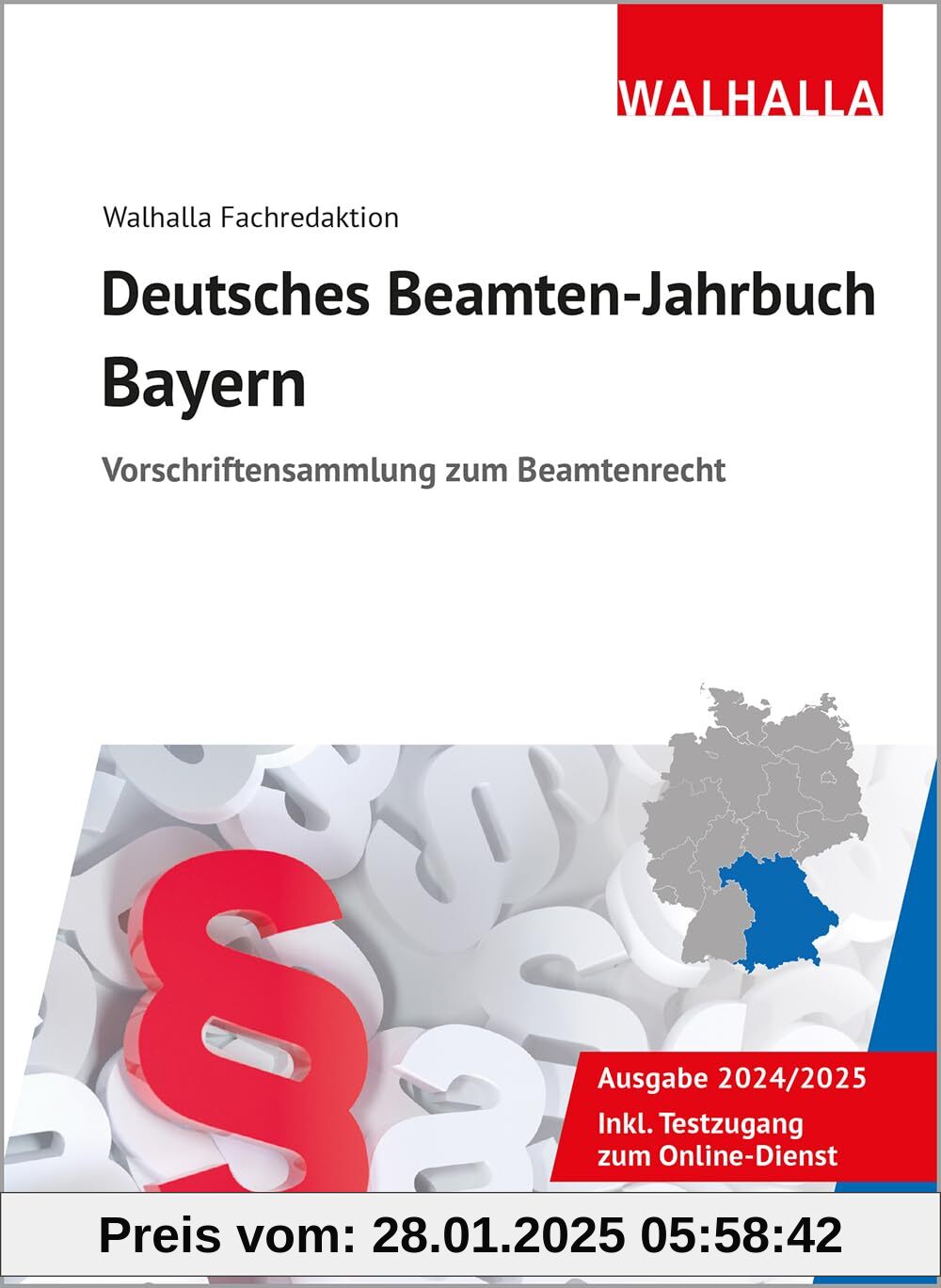 Deutsches Beamten-Jahrbuch Bayern 2024: Vorschriftensammlung zum Beamtenrecht