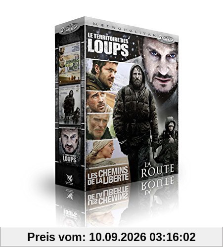 Survie - Coffret 3 films : Le territoire des loups + La route + Les chemins de la liberté