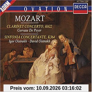 Clarinet Concerto, K622, Sinfonia Concertante KV 364