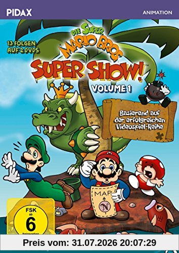 Dan Riba Die Super Mario Bros. Super Show!, Vol. 1 / 13 Folgen Mit Dem Berühmten Videospiel-Duo + 4 Bonusepisoden (Pidax Animation) [2 DVDs]