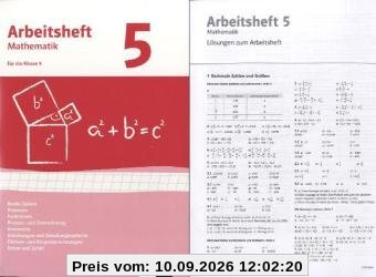 Arbeitshefte Mathematik - Neubearbeitung / Reelle Zahlen, Potenzen, Funktionen, Prozent- und Zinsrechnung, Geometrie, Gleichungen und ... Daten und Zufall: Arbeitsheft mit Lösungsheft