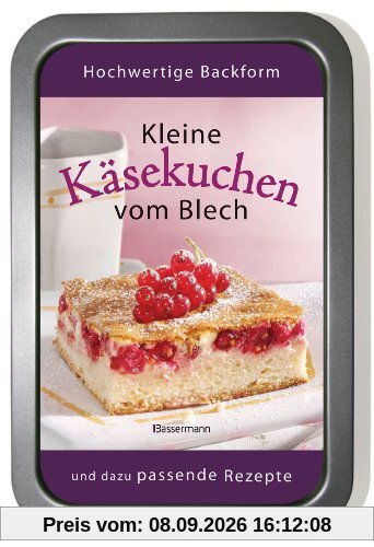 Kleine Käsekuchen vom Blech-Set: Buch und passende Backform