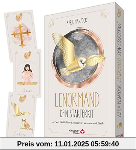 Lenormand - Dein Starterkit: 36 Golden-Lenormand-Karten und Buch (Lenormandkarten)