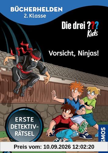 Die drei ??? Kids, Bücherhelden 2. Klasse, Vorsicht, Ninjas!: Erste Detektivrätsel, Erstleser Kinder ab 7 Jahre
