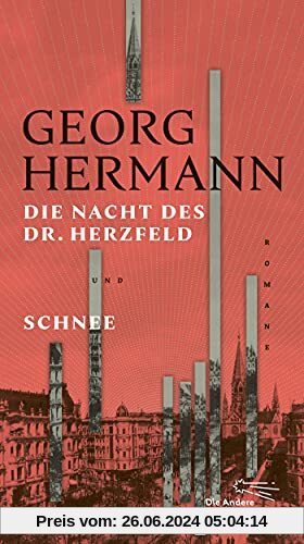Die Nacht des Dr. Herzfeld & Schnee: Romane (Die Andere Bibliothek, Band 442)