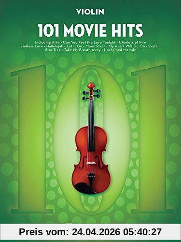 Hal Leonard 101 Movie Hits -For Violin-, Noten, Sammelband Für Violine