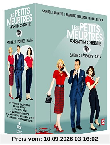 Coffret les petits meurtres d'agatha christie, saison 2, vol. 3, épisodes 12 à 16 [FR Import]