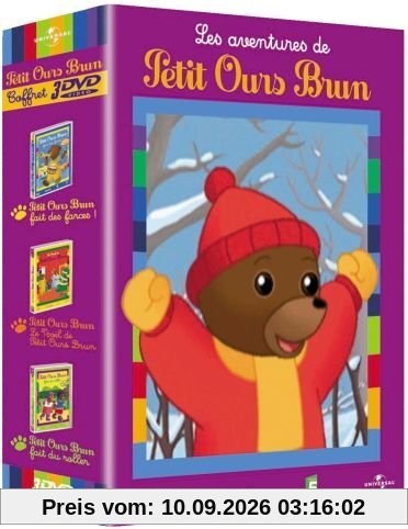 Coffret petit ours brun : Petit ours brun fait des farces / Petit ours brun fait du roller / Le Noël de petit ours brun [FR Import]