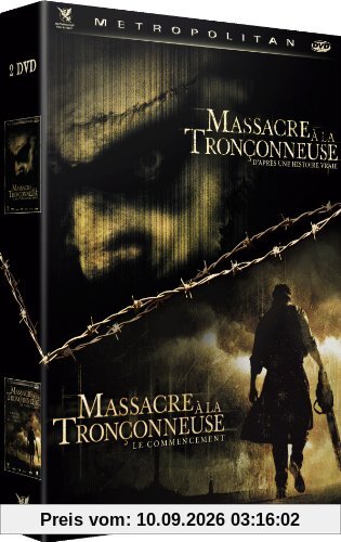 Massacre a la tronconneuse coffret : massacre a la tronconneuse + massacre... : le commencement [FR Import]